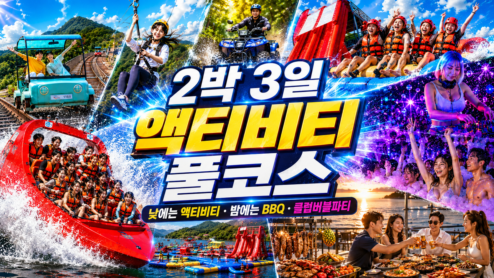 [2박3일] 극한의 지상·수상 액티비티 [클럽파티]